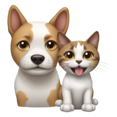 dog and cat hybrid sticker