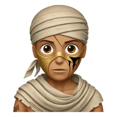 a mummy who is also a pirate sticker