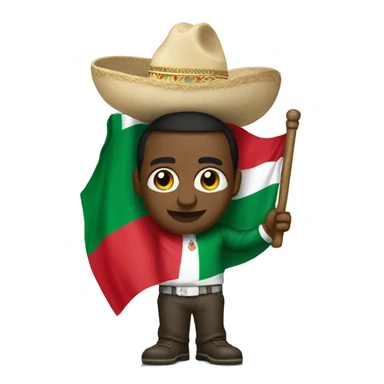Pdiddy holding a Mexican flag  sticker