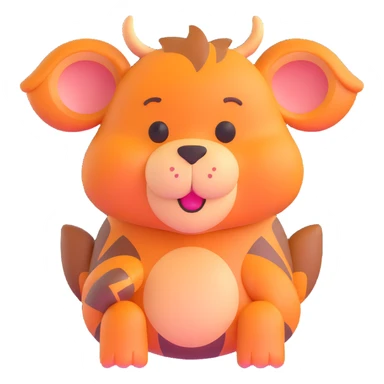 animal with friendly expression sticker
