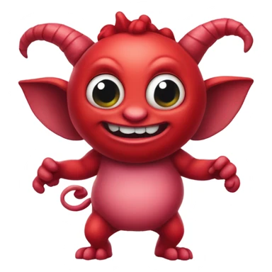  big fat red Valentine Imp sticker