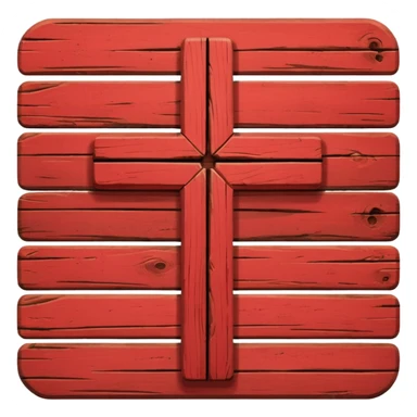 cancel Cross  red color sticker