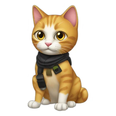 Spy cat sticker
