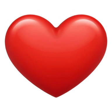 Создай эмодзи для телеграм канала сердце красное, размер 100 на 100 с прозрачным фоном sticker