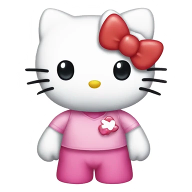 Hello kitty scray love sticker