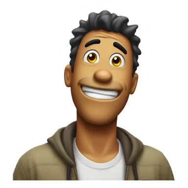 goofy annoying ass emoji getting in my face sticker