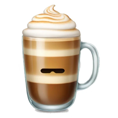 glass of cappuccino sticker