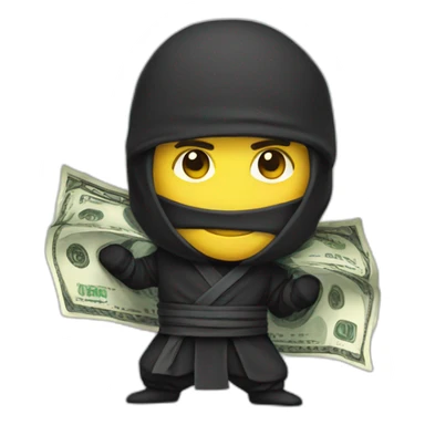 Money ninja sticker