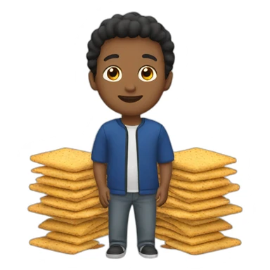 Naren with crackers sticker