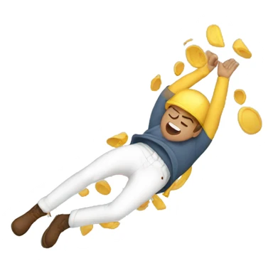 falling guy sticker