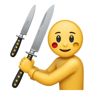 slitting my wrist normal round yellow emoji like traditional original emojis before the people ones with a knife, the one on the right is getting there, include a knife cutting a wrist  sticker