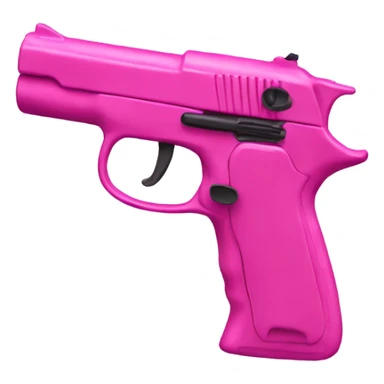 Pink gun sticker