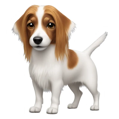 Jack russell long hair sticker