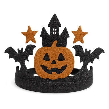 halloween crown, sparkly and trendy, remove background sticker