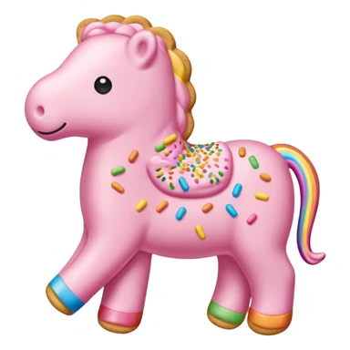 Frosted animal cracker sticker