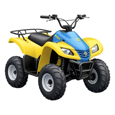 Suzuki Lt 50 Quad bike in yellow and blue sticker
