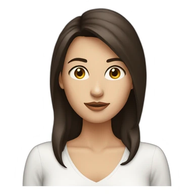 white-woman-with-dark-brown-hair-who-doesnt-want-you-here sticker