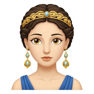 Ancient greek Women with Earrings sticker