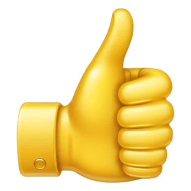 thumbs up emoji, positive and bold sticker