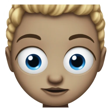 Evil blue eyed baby sticker