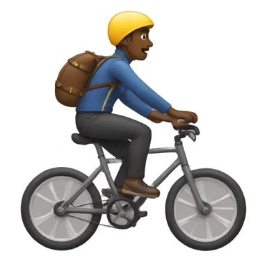 Coxriding a bike  sticker