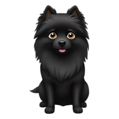 Black Spitz sticker