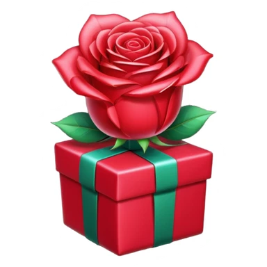 The TikTok rose gift as a emoji sticker