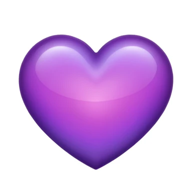 purple heart with a gradient sticker