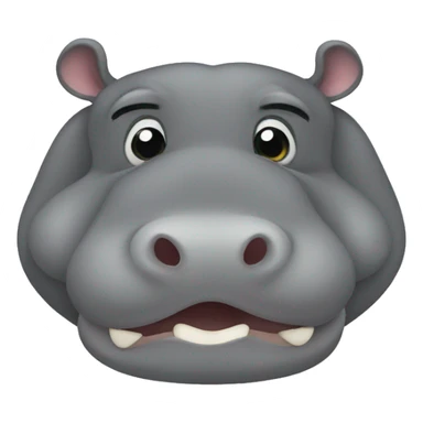 Hippopotamus sticker