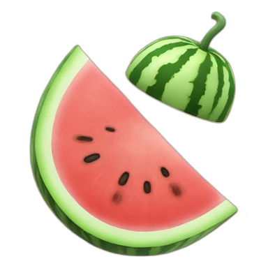 Watermeloon slice with David stars sticker