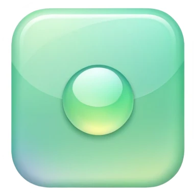 Iridescent pastel green formal elegant sophisticated cultured neat pretty beautiful nifty app icon sticker