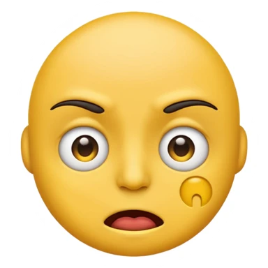 Emoji looking like you got me fucked up sticker