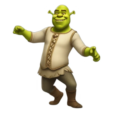 Shrek qui danse  sticker