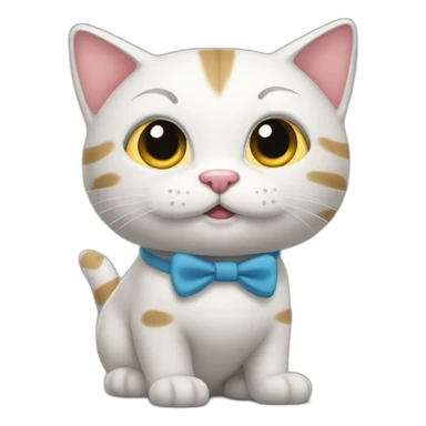 un gatico saludando  sticker