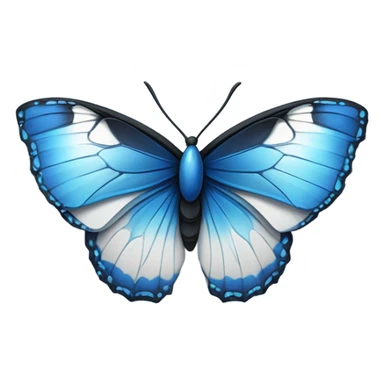 Una mariposa azul sticker