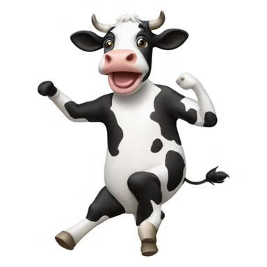 cow dancing sticker