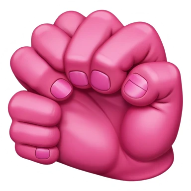 Dark Pink fist  sticker