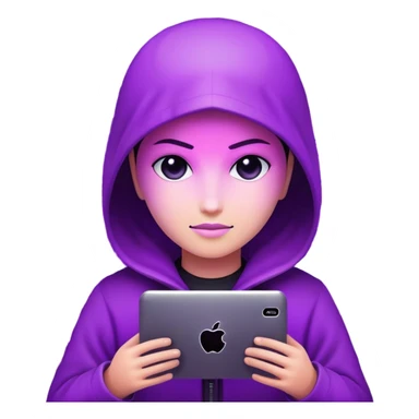 Hacker terminal purple sticker