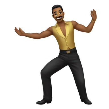 men dancer salsa casino sticker