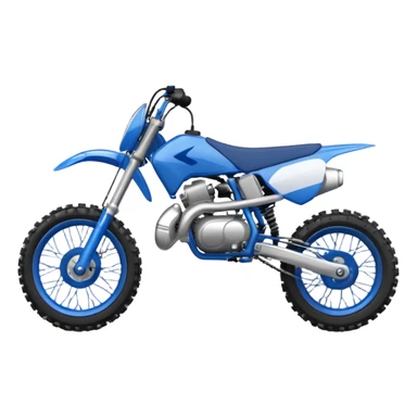 Blue dirt bike 85cc sticker
