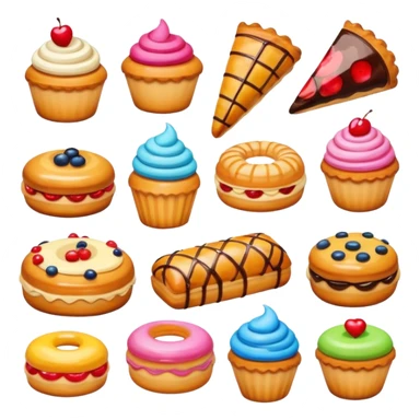 Stickers pastelería sticker