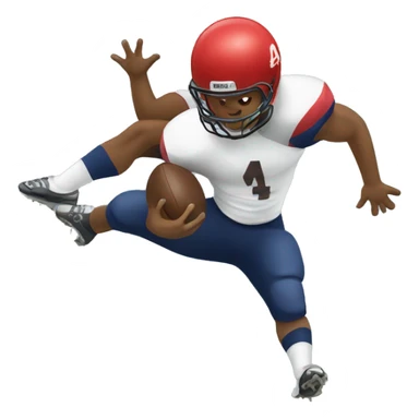 sliding tackle football sticker