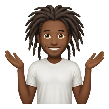 Homem negro de dreads sticker