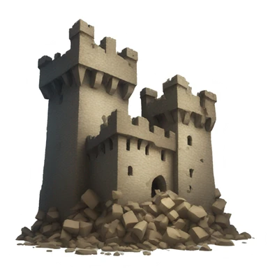Castle destroyed  sticker