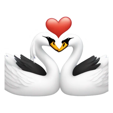 2 Swans in love sticker