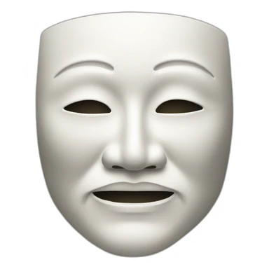 noh mask sticker