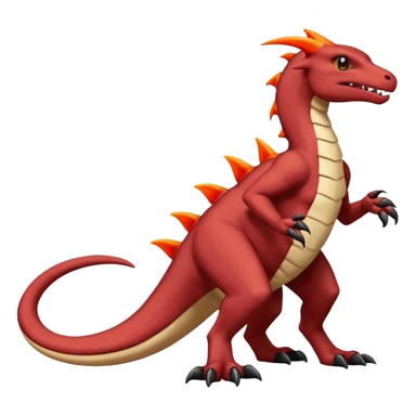 Black and magmatic Salazzle-Cubone-Salandit-Charmeleon-fusion (full body) sticker