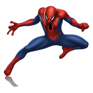 Spiderman trying to rip off the symbiote suit off him sticker