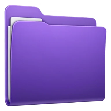 purple empty closed folder sticker
