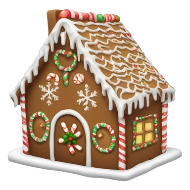 Christmas gingerbread house sticker